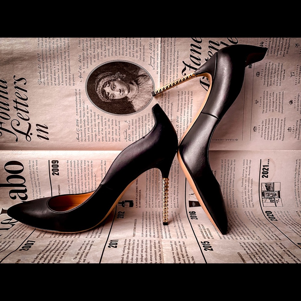 Red Valentino Pumps Extreme Gold Studded Stiletto